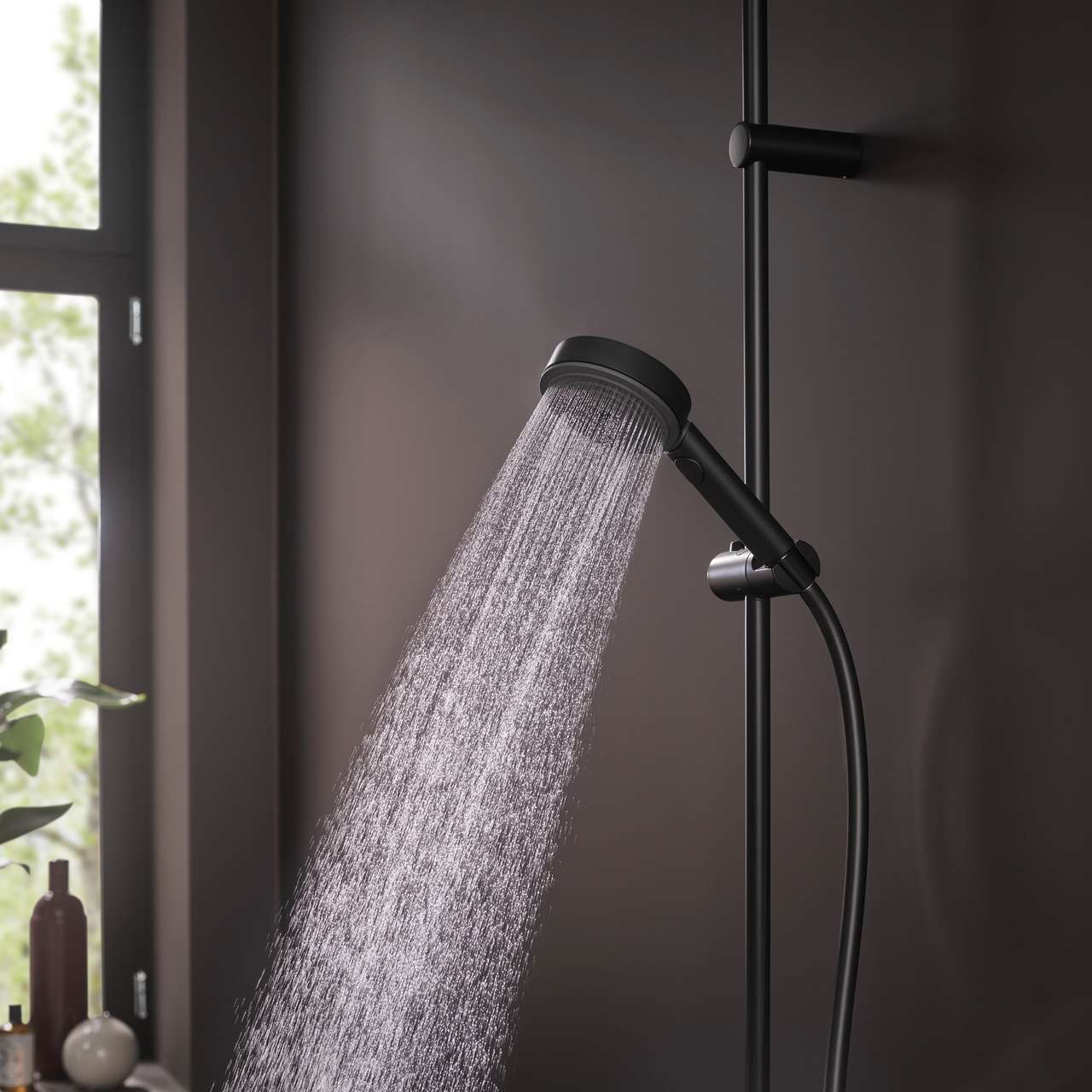 HANSGROHE PULSIFY SELECT S 105 3-SPRAY HÅNDDUSJ MATT SORT