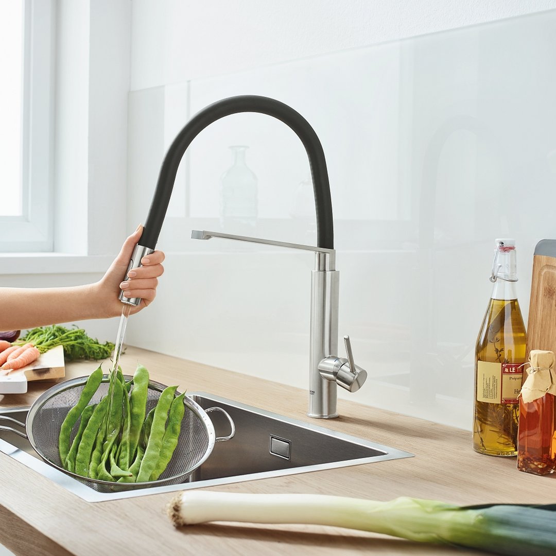 GROHE FEEL dusjhode 235mm tut 1 hull enkelt bl Supersteel