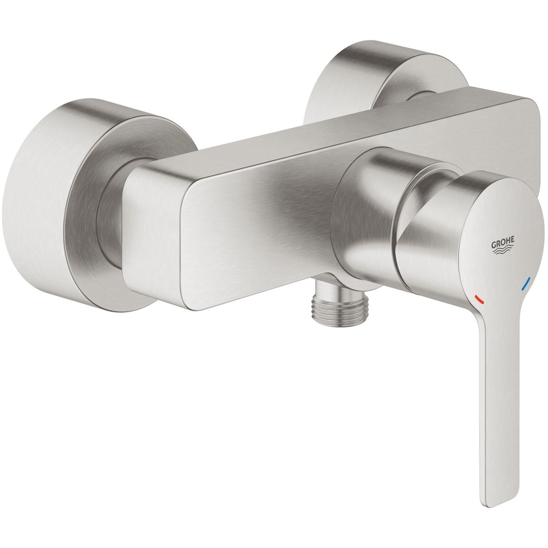 GROHE LINEARE NYE ettgreps blandebatteri 2 hull t/br ned Supersteel