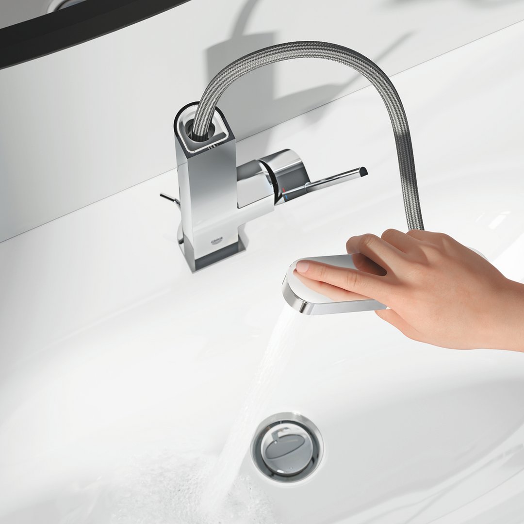 GROHE PLUS 2019 ettgrepskran 119mm tut 1 hull t/h m/bv/ext.tut
