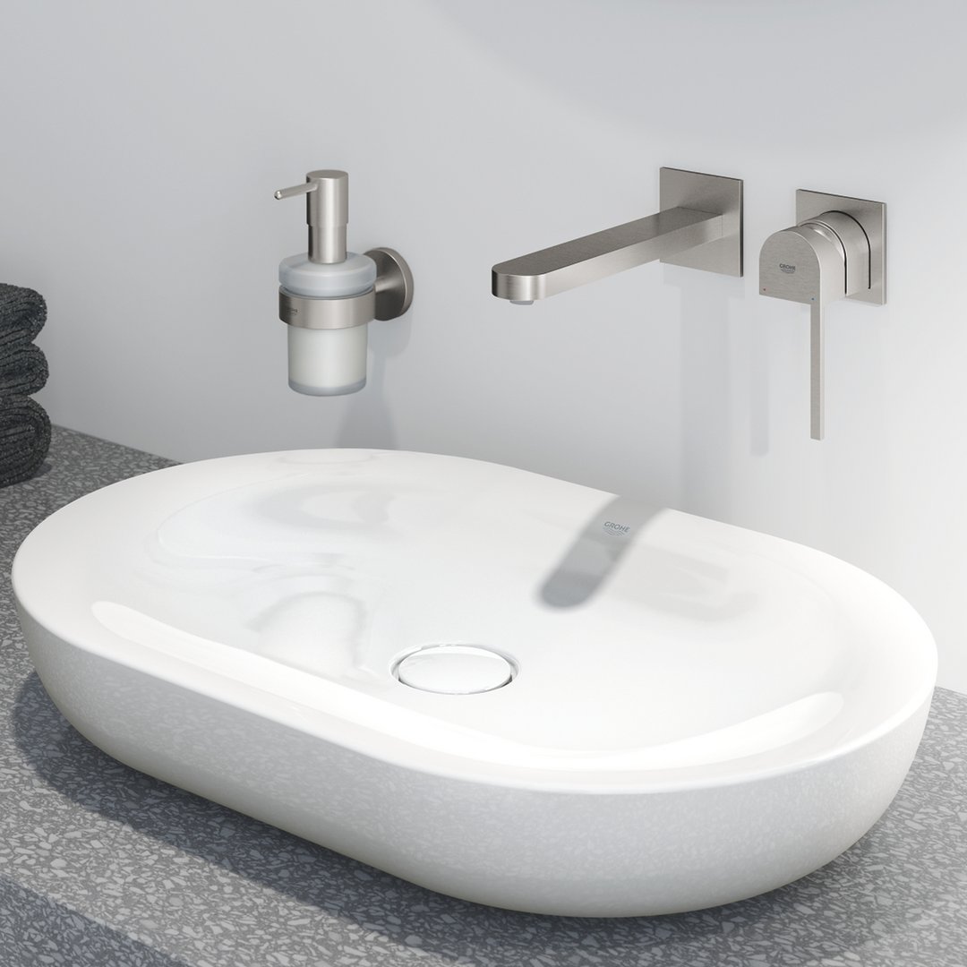 GROHE PLUS 2019 ettgreps blandebatteri 203 mm tut 2-hulls t/w veggfeste messi