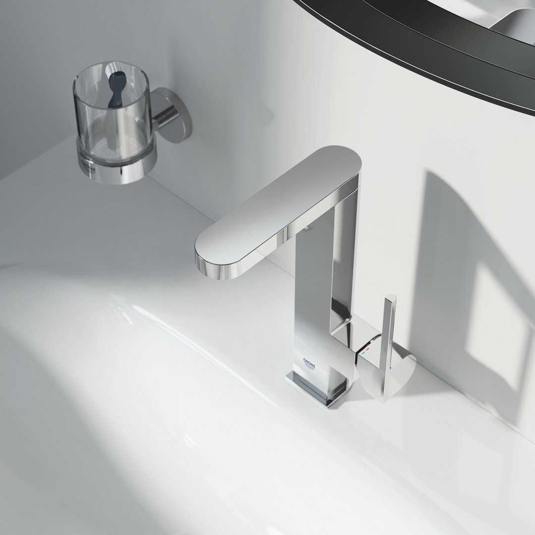 GROHE PLUS 2019 ettgreps blandebatteri 120 mm tut 1 hull t/h m/klikkventil m