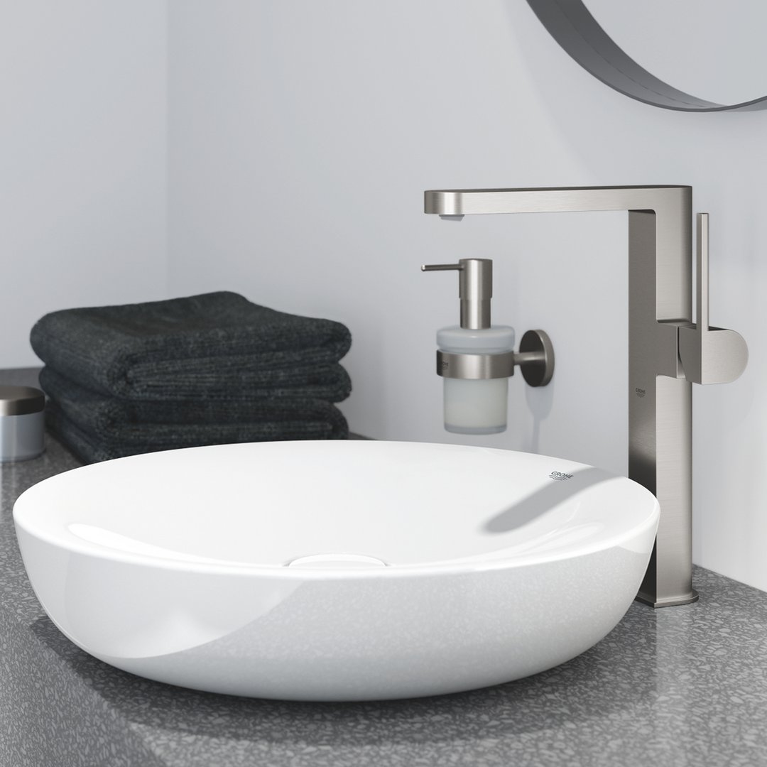 GROHE PLUS 2019 ettgreps blandebatteri 182 mm tut 1 hull t/h m/b messing