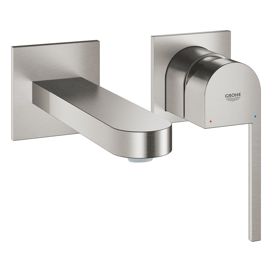GROHE PLUS 2019 ettgreps blandebatteri 147 mm tut 2-hulls t/w veggmontert messi