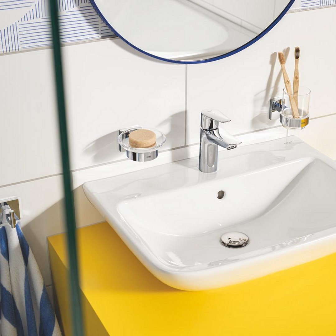 GROHE START CUBE såpeskål m/holder glass/metall ca