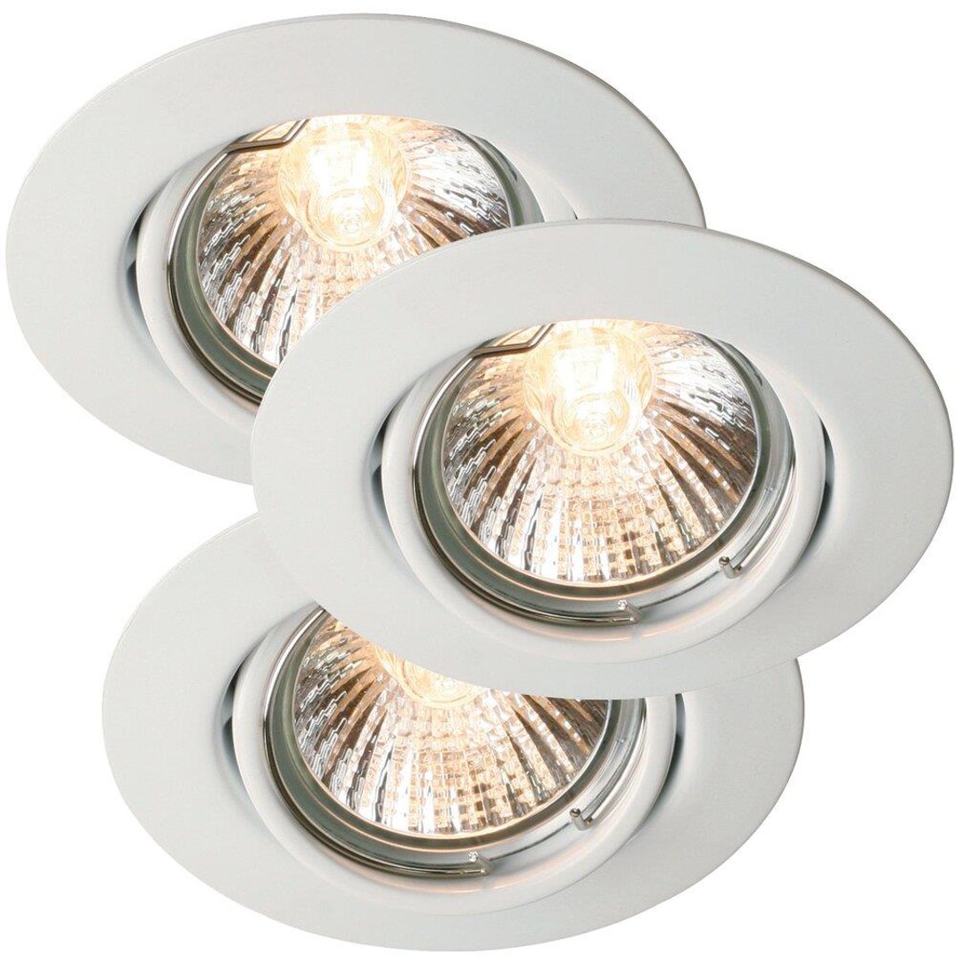 Downlight Triton 230V 3-Kit kipbar hvid