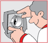 6. Rør i rør system forsegles på samme måte.