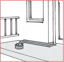 3. Overgang gulv/vegg og eventuelle skjøter forsegles med membranbånd.