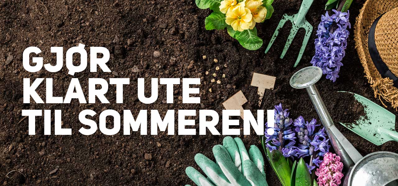 Gjør klart ute til sommeren