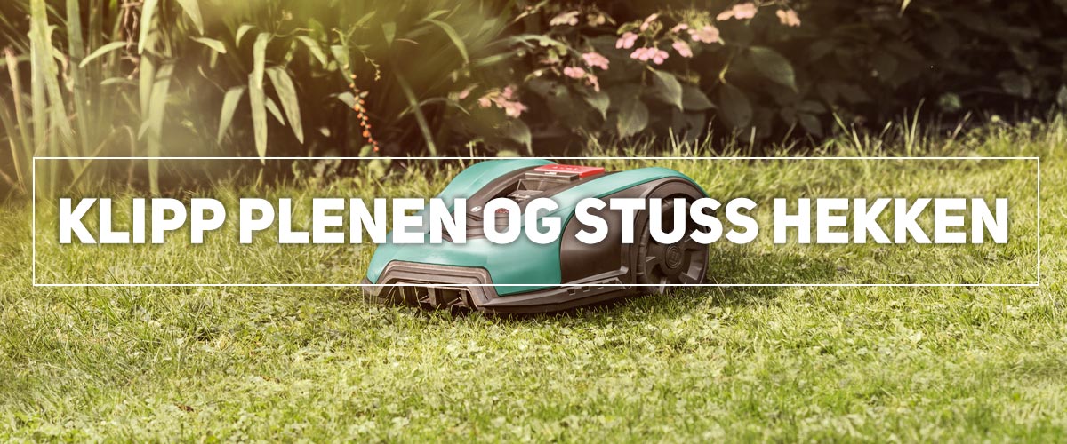 Klipp plenen og stuss hekken