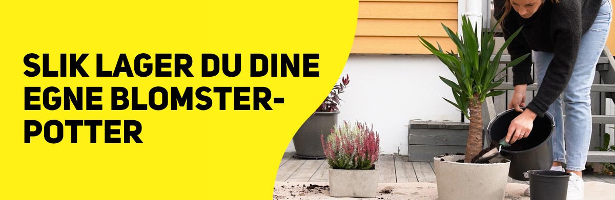 Slik lager du dine egne blomsterpotter