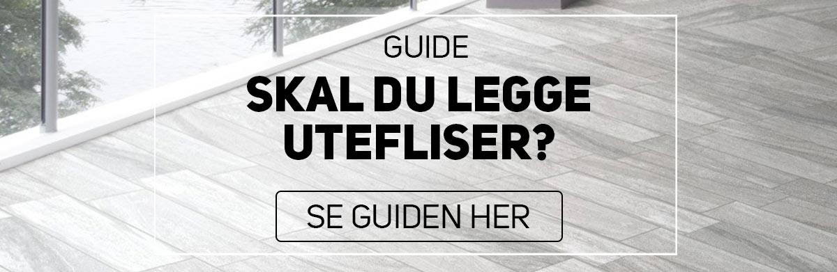 Slik legger du fliser utendørs