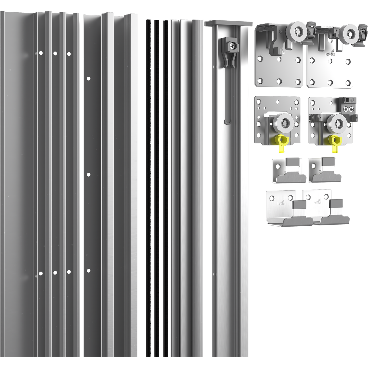 Lind nest topp/bunnskinne m/profil grå 150