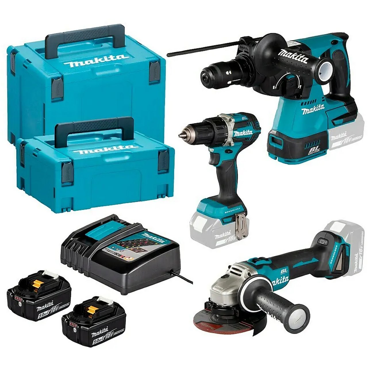 MAKITA MASKINSETT 18V DLX3195JX1 LXT BL-M MAKITA MASKINSETT 18V DLX3195JX1 LXT BL-M