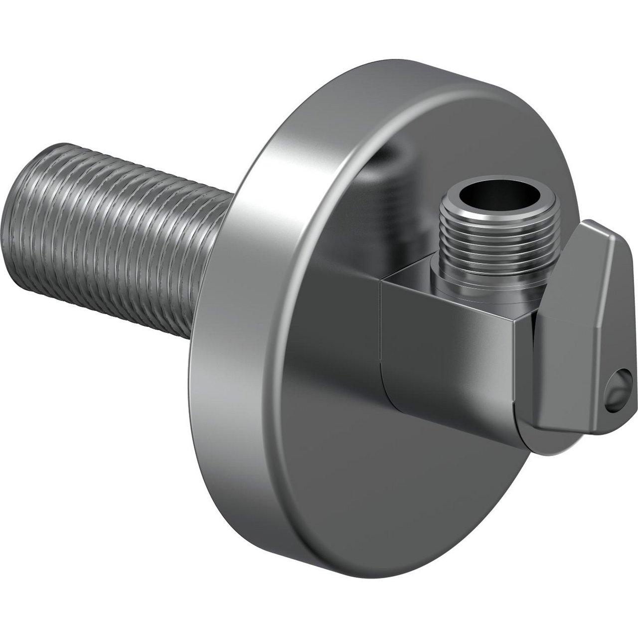 UPONOR AQUA PLUS ALBUE M/AVSTENGNING PL/DR 1/2"MT-3/8MT, CAP 70MM, L=85MM