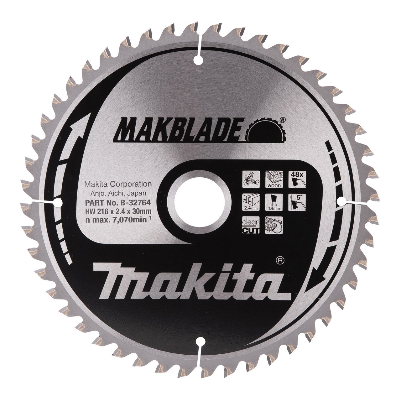 MAKITA SIRKELSAGBLAD 216X30X48T B-32764 MAKITA SIRKELSAGBLAD 216X30X48T B-32764