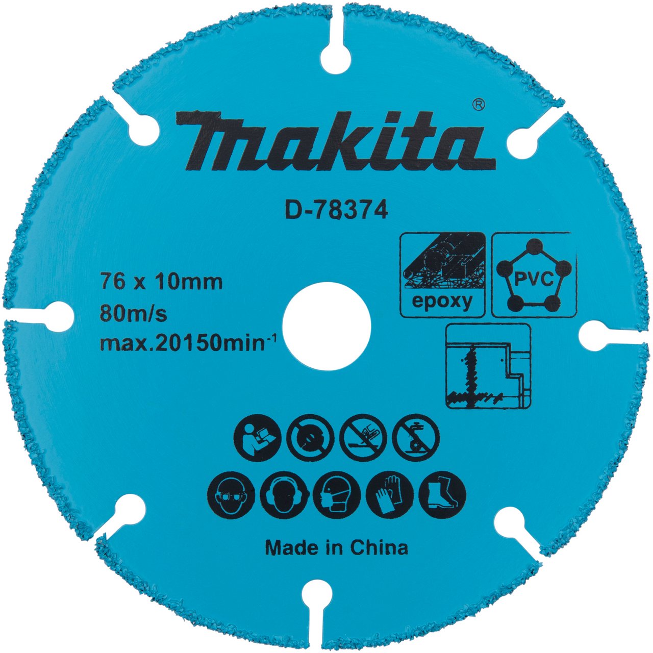 MAKITA MULTIBLAD T.C.T 76MM D-78374 10MM