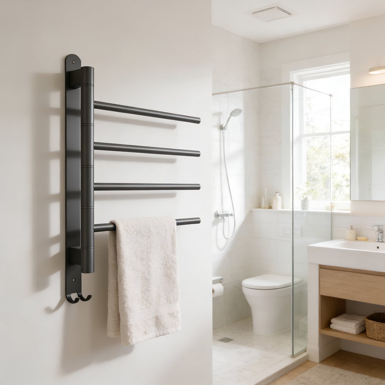 TREND AVA ELEKTRISK HÅNDKLETØRKER 65W MATT SORT