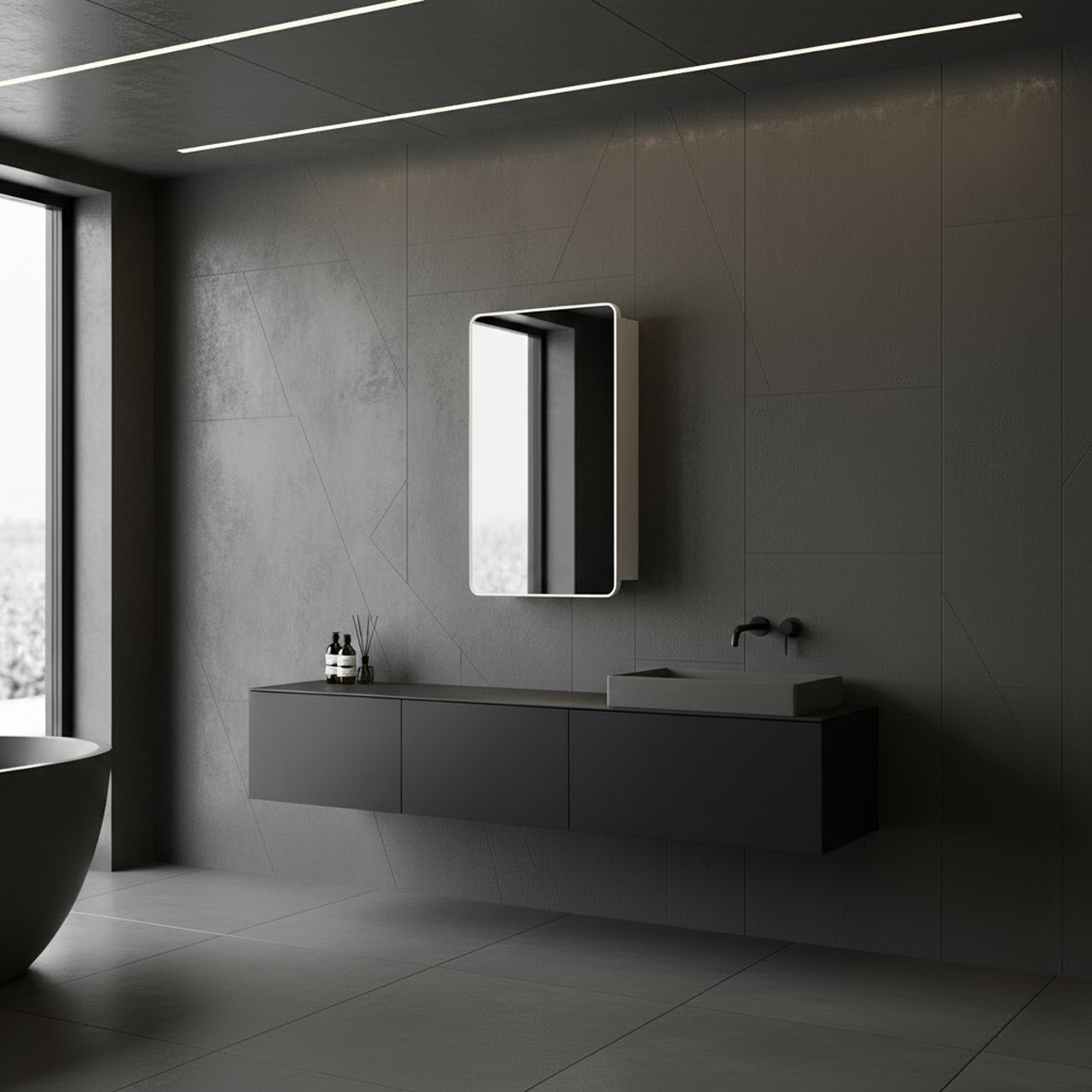 LIND STEEL SPEILSKAP 40 HVIT LIND STEEL SPEILSKAP 40 HVIT