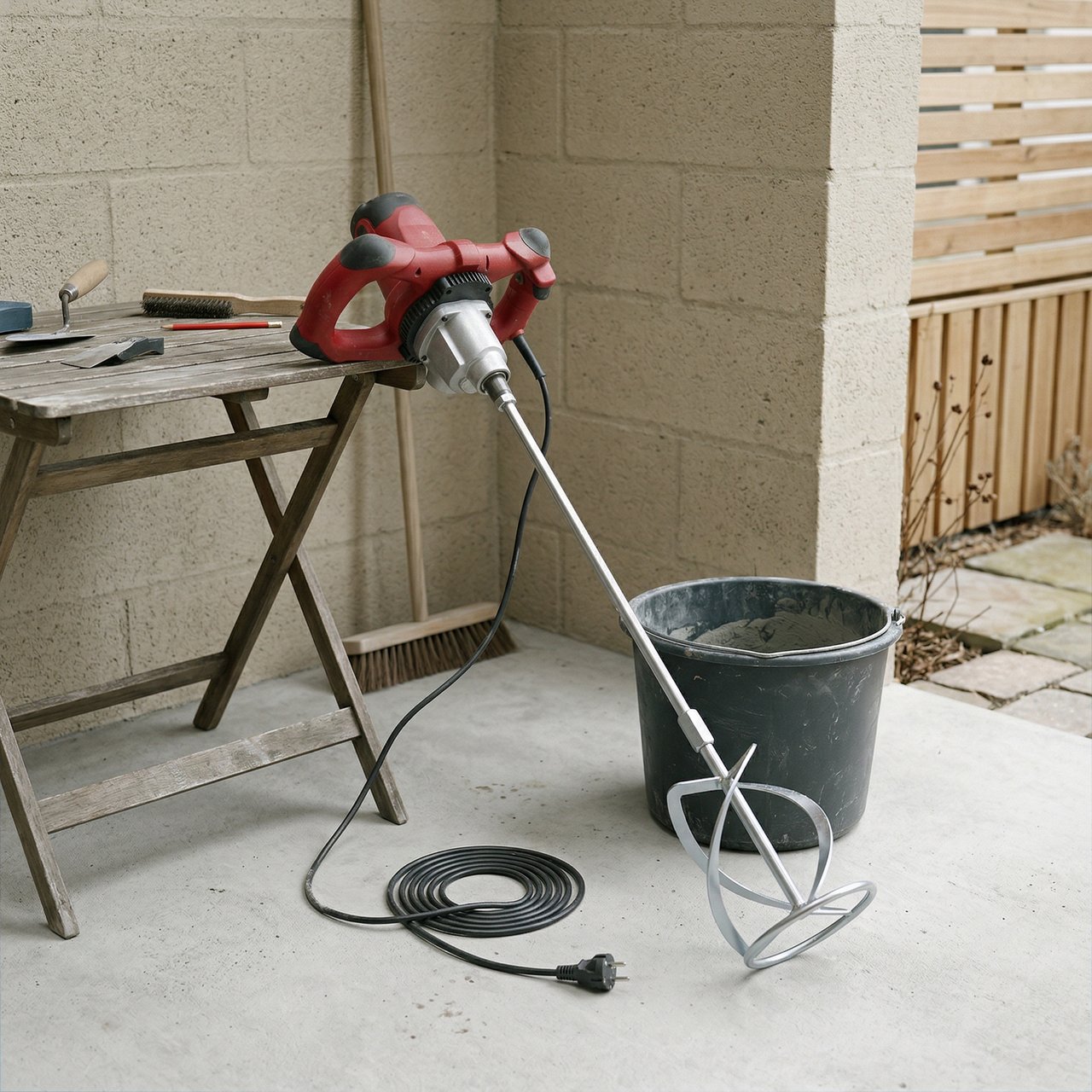 MJØLNER MØRTELBLANDER Ø120MM VISP 1400W MJØLNER MØRTELBLANDER Ø120MM VISP 1400W