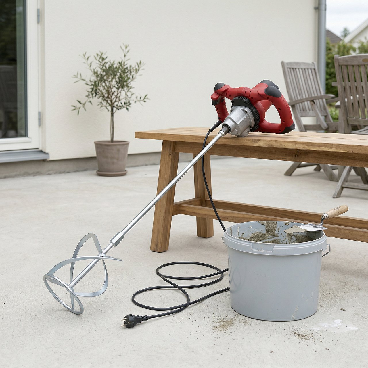 MJØLNER MØRTELBLANDER Ø140MM VISP 1600W