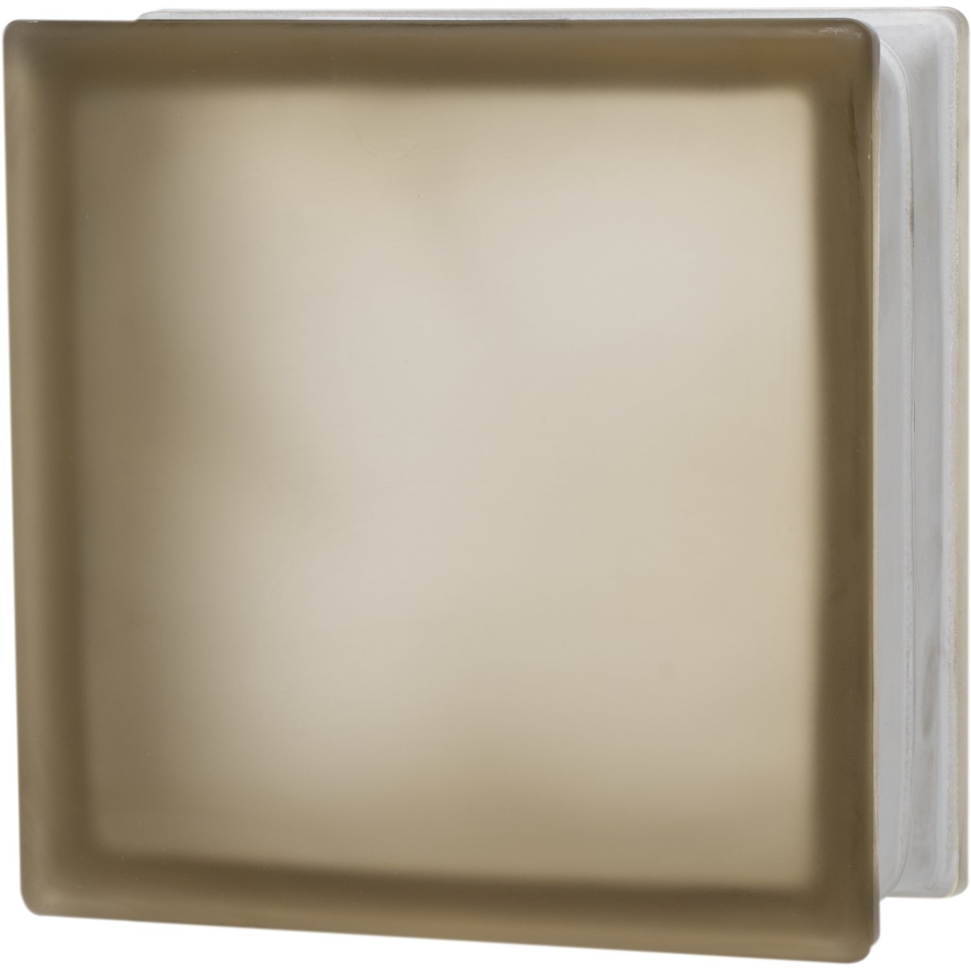 GLASS BLOCK - CLOUDY BROWN MISTY