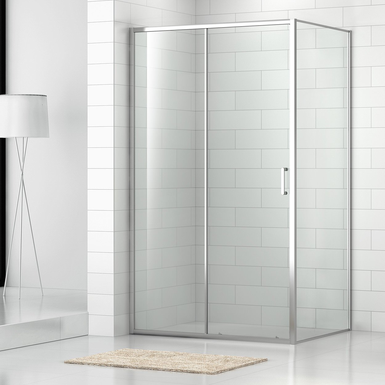 CELESTE FASTO SIDEVEGG 98.5-100 CM M/ SIKKERHETSFOLIE, KROM CELESTE FASTO SIDEVEGG 98.5-100 CM M/ SIKKERHETSFOLIE, KROM