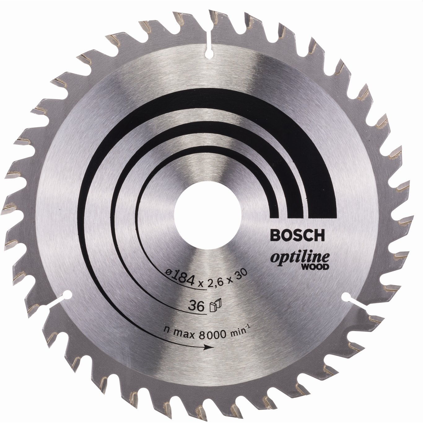 BOSCH SIRKELSAGBLAD OPTILINE WOOD Ø184X30MM 36T BOSCH SIRKELSAGBLAD OPTILINE WOOD Ø184X30MM 36T