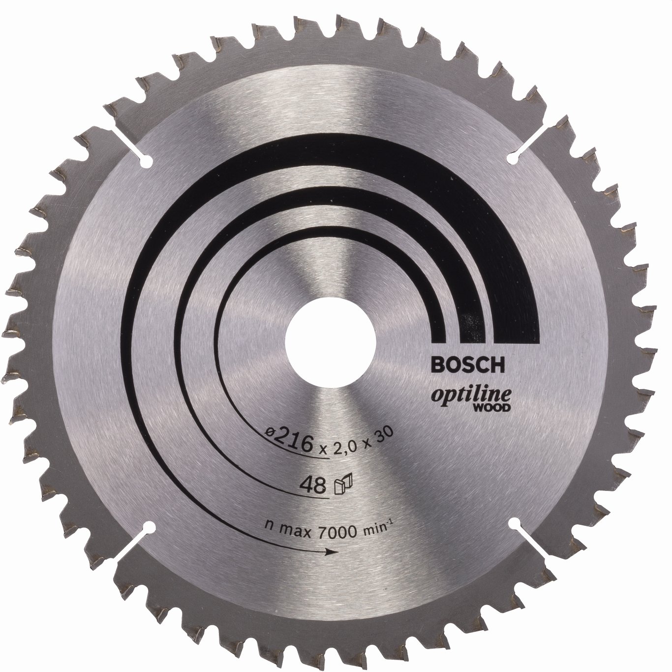 BOSCH SIRKELSAGBLAD OPTILINE WOOD Ø216X30MM 48T BOSCH SIRKELSAGBLAD OPTILINE WOOD Ø216X30MM 48T