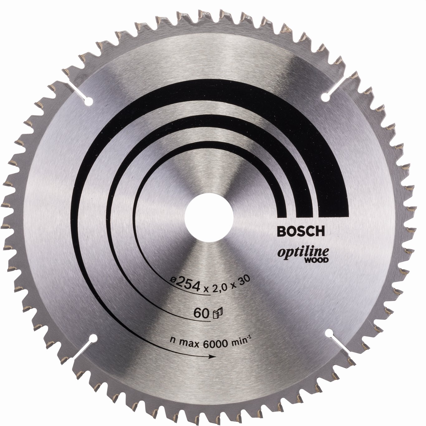 BOSCH SIRKELSAGBLAD OPTILINE WOOD Ø254X30MM 60T BOSCH SIRKELSAGBLAD OPTILINE WOOD Ø254X30MM 60T