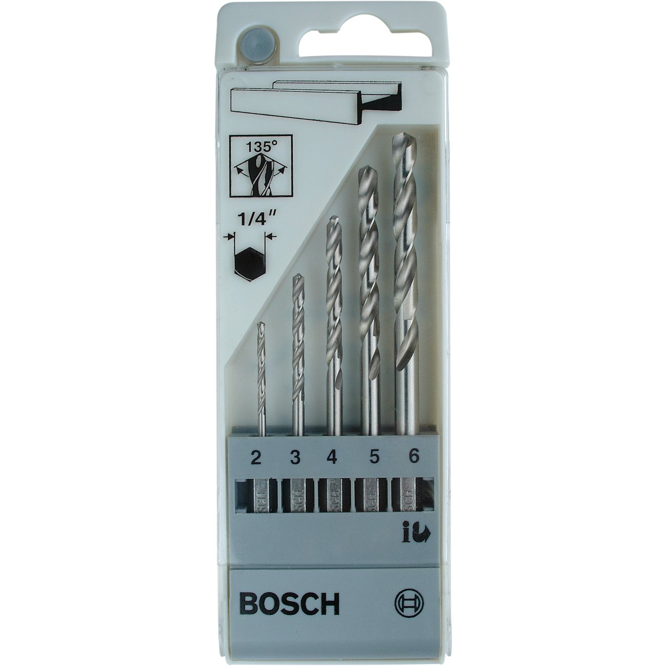 BOSCH METALLBORSETT 1/4 6-KANT Ø2-3-4- BOSCH METALLBORSETT 1/4 6-KANT Ø2-3-4-