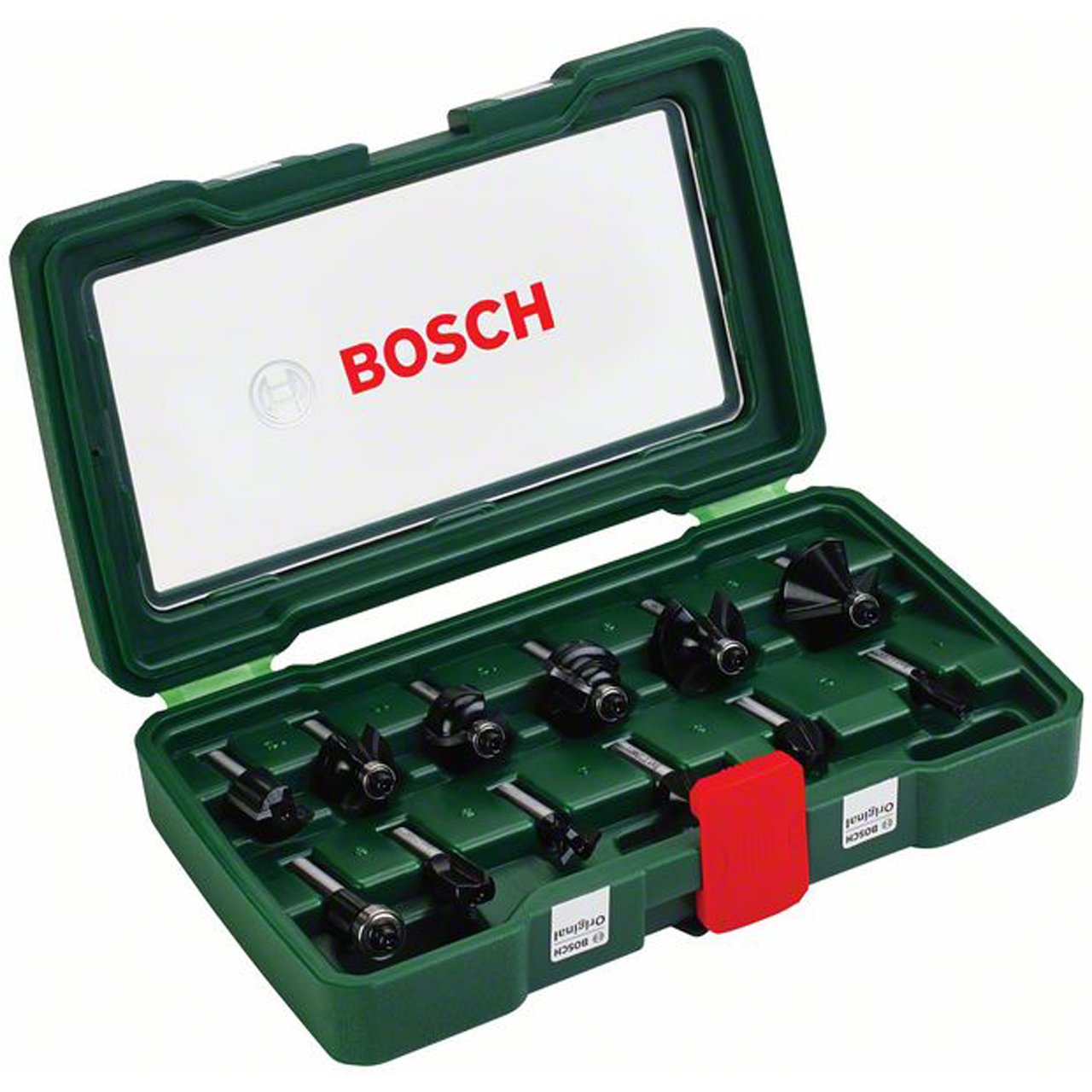 BOSCH FRESESETT 8MM SKAFT PL - 12 DELER BOSCH FRESESETT 8MM SKAFT PL - 12 DELER