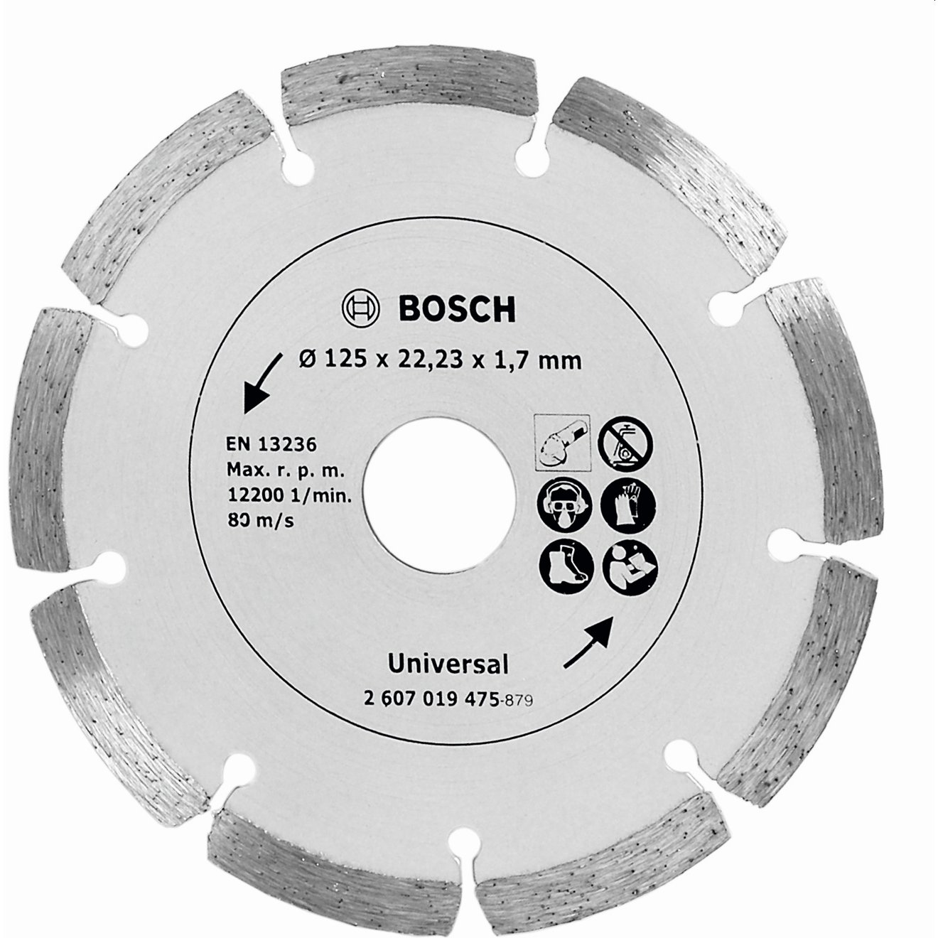 BOSCH DIAMANTSKIVE Ø125X22,23MM UNIVERSAL