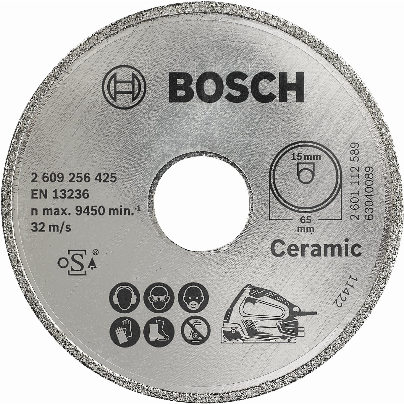BOSCH SIRKELSAGBLAD DIAMANT Ø65X15MM TIL PKS16 BOSCH SIRKELSAGBLAD DIAMANT Ø65X15MM TIL PKS16