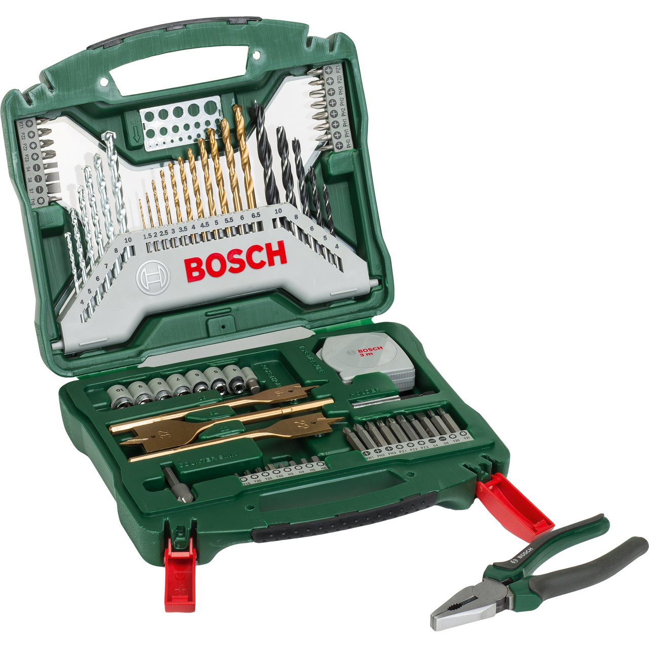 BOSCH BOR-/BITSSETT X-LINE 70 DELER M/3 TENGER BOSCH BOR-/BITSSETT X-LINE 70 DELER M/3 TENGER