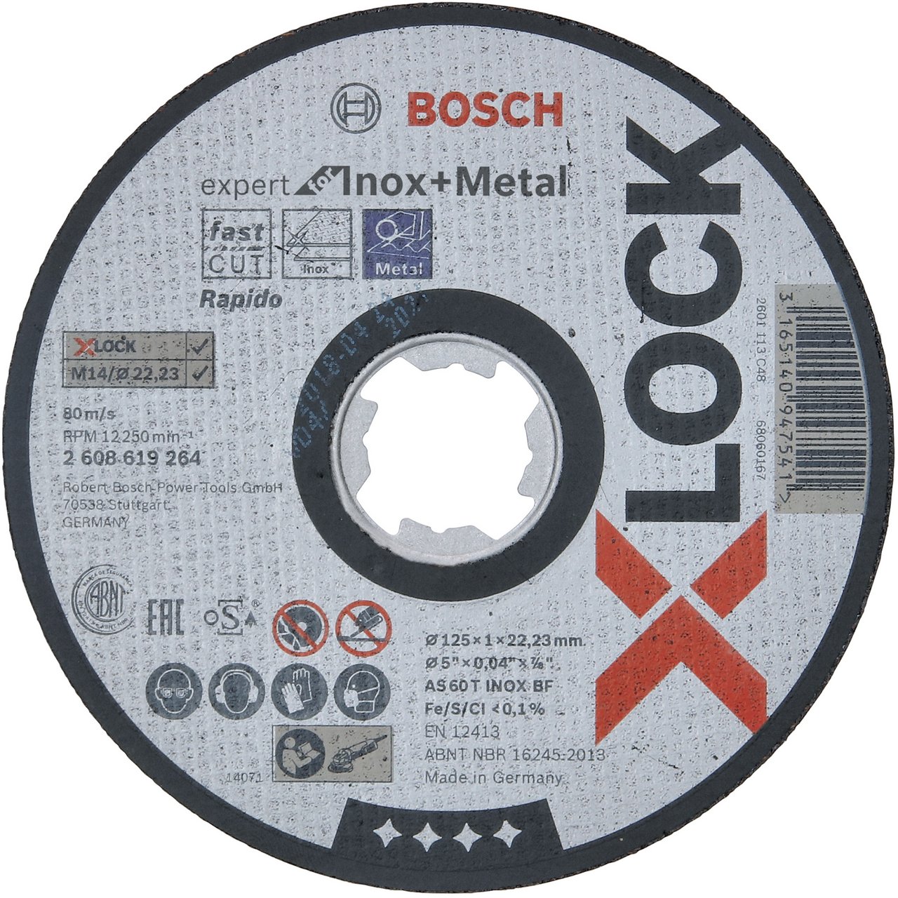 BOSCH KAPPESKIVE X-LOCK EFMI 125X22,2X1,0MM BOSCH KAPPESKIVE X-LOCK EFMI 125X22,2X1,0MM