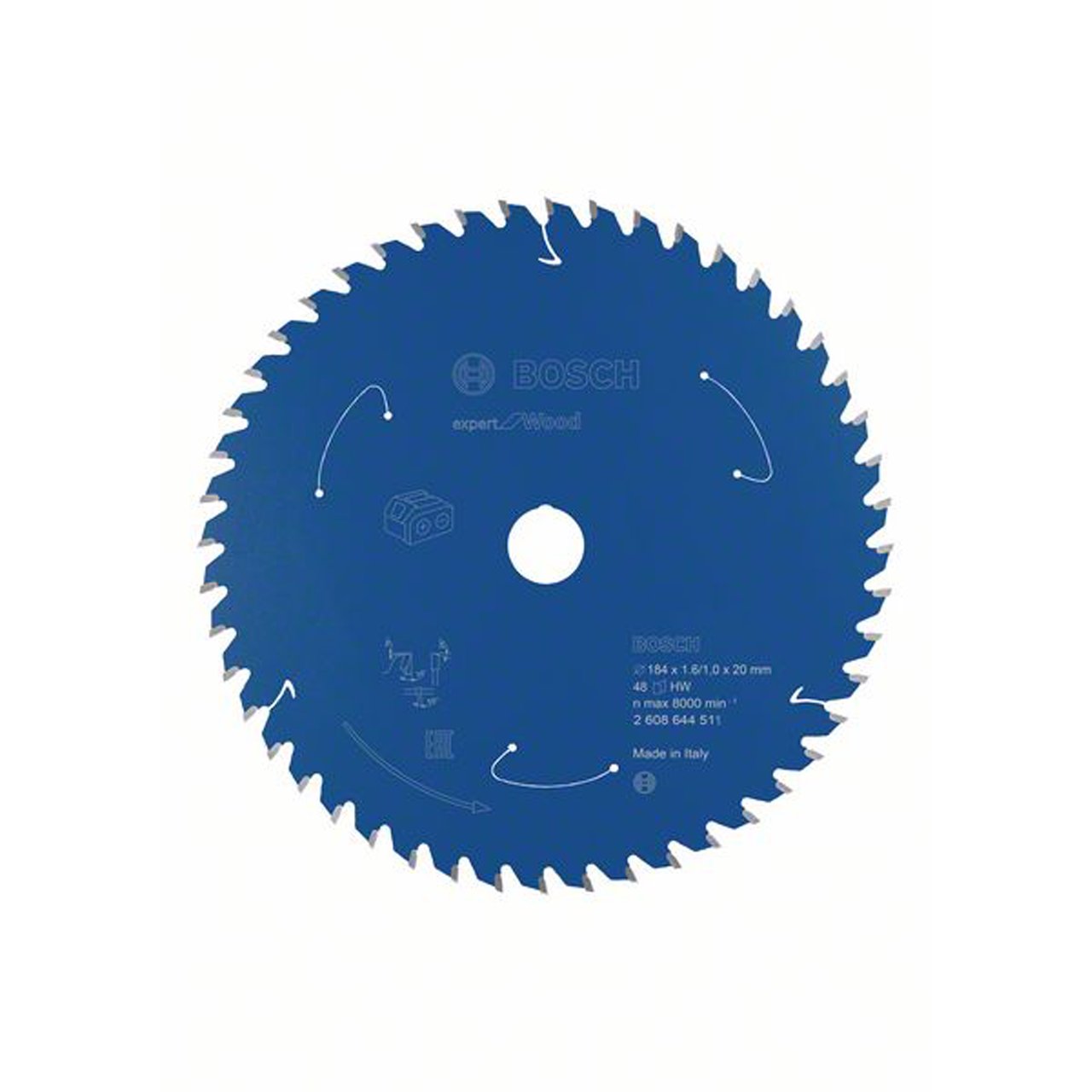 BOSCH SIRKELSAGBL EXP ACU TRE 184X20X1,6/1X48T BOSCH SIRKELSAGBL EXP ACU TRE 184X20X1,6/1X48T