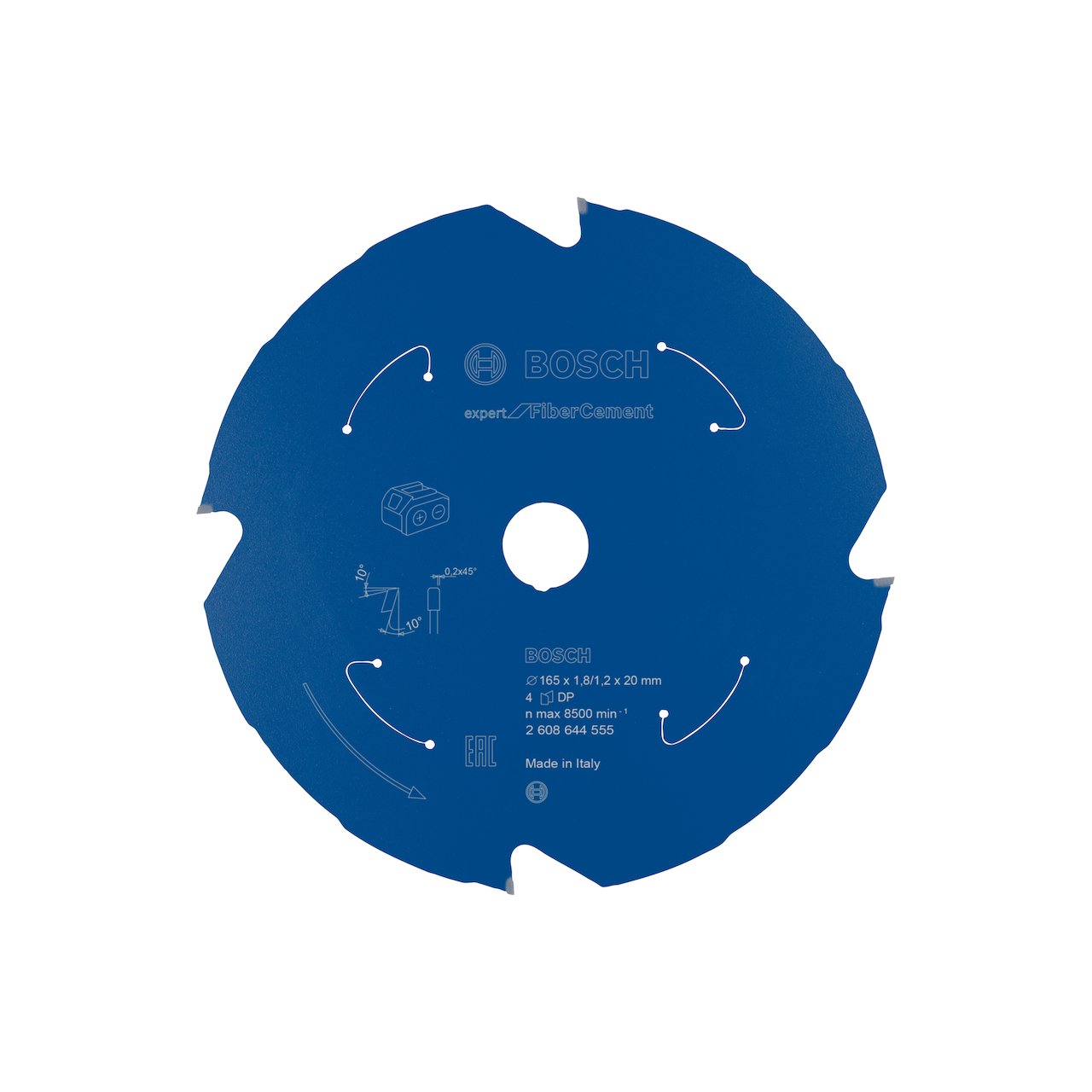 BOSCH SIRKELSAGBLAD EXP ACU FIBERCEM 165X20 4T