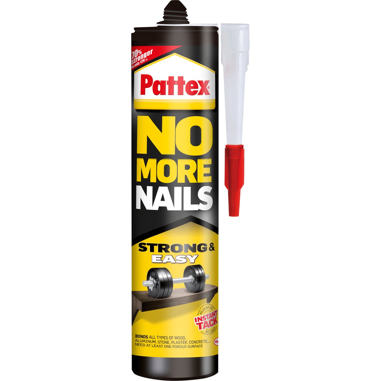 PATTEX NO MORE NAILS STRONG & EASY INNENDØRS 300ML PATTEX NO MORE NAILS STRONG & EASY INNENDØRS 300ML