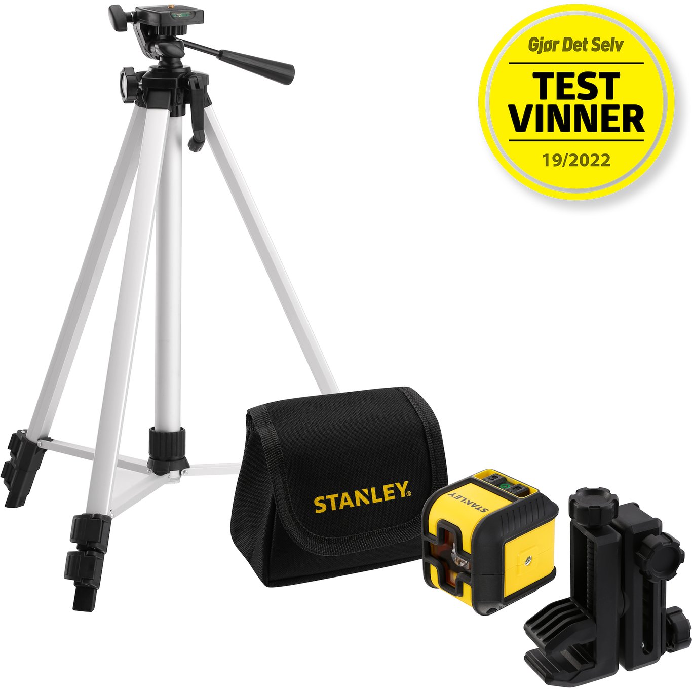 STANLEY CUBIX KRYSSLINJELASER GRØNN MED STATIV OG VESKE STANLEY CUBIX KRYSSLINJELASER GRØNN MED STATIV OG VESKE