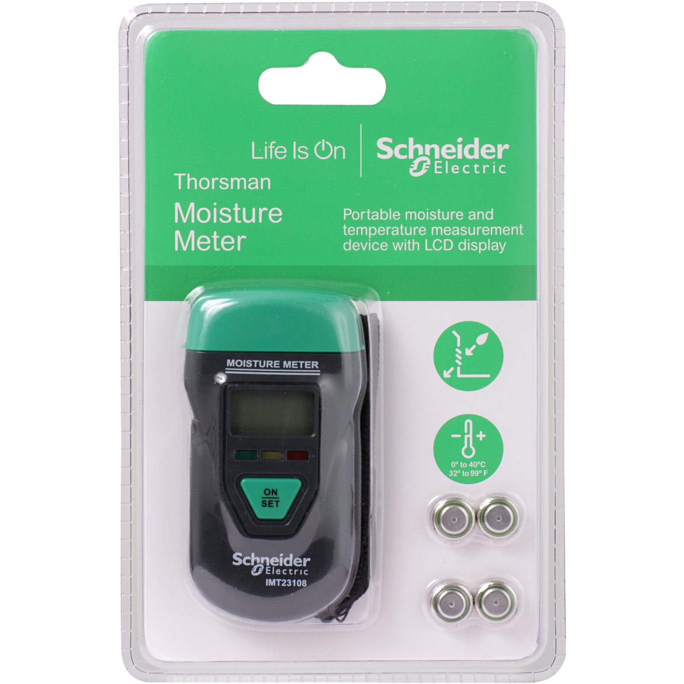 SCHNEIDER FUKT- OG TEMPERATURMÅLER IMT23108