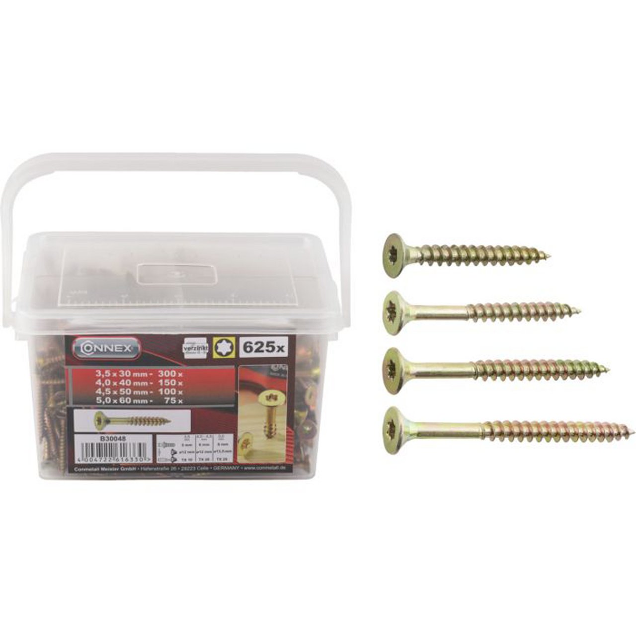 CONNEX SKRUER 625 STK CONNEX SKRUER 625 STK