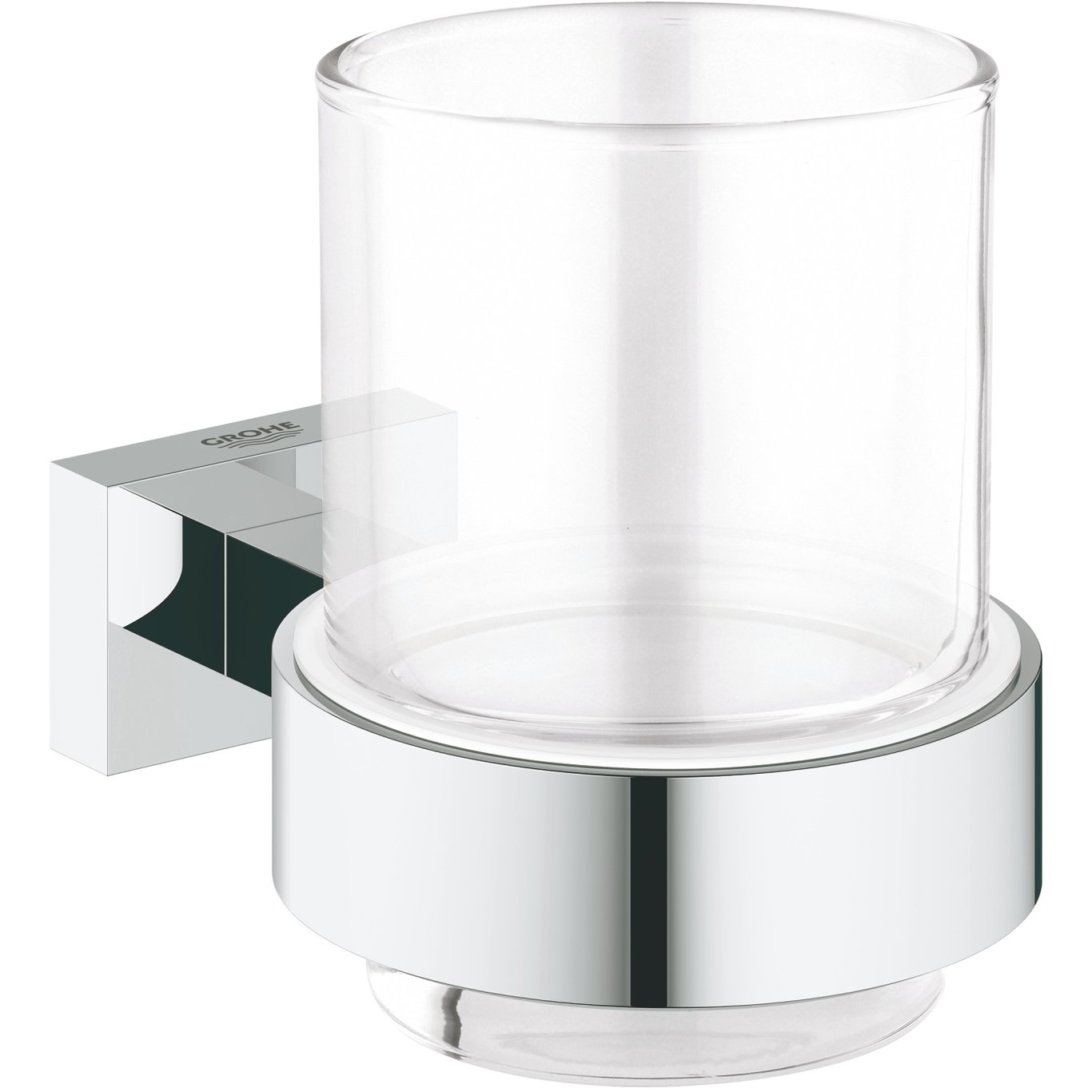 GROHE ESSENTIALS CUBE TANNGLASS M/HOLDER GROHE ESSENTIALS CUBE TANNGLASS M/HOLDER