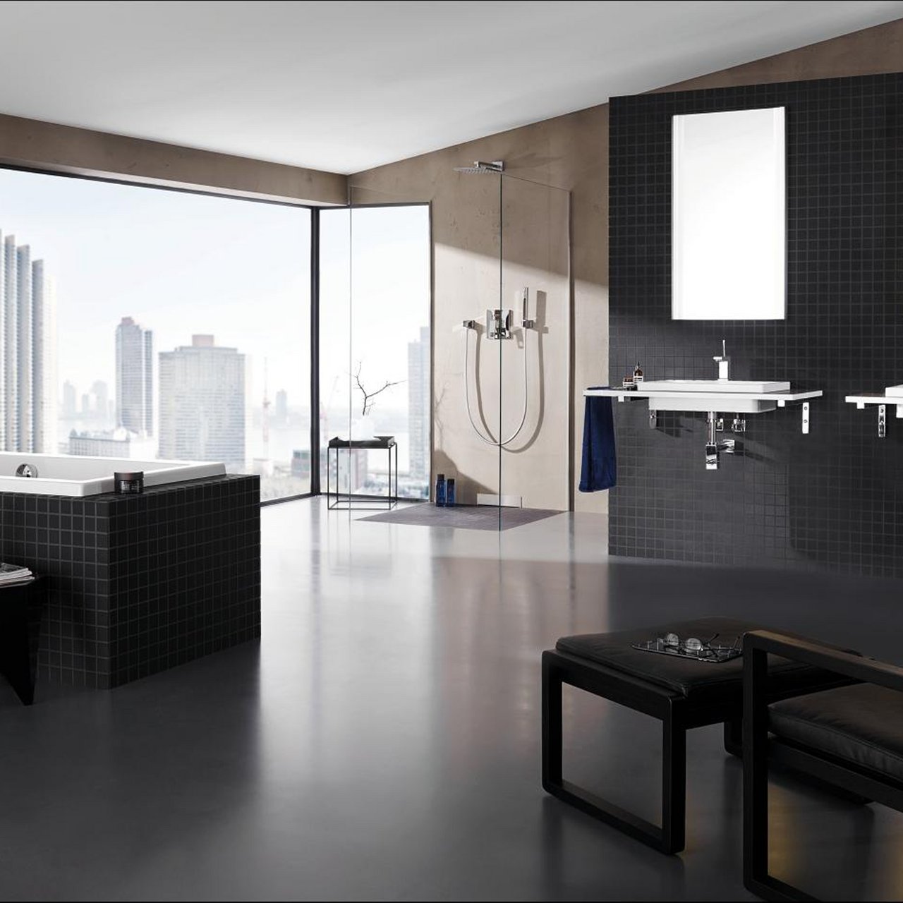 GROHE EUROCUBE JOY KAR- OG DUSJBATTERI KROM GROHE EUROCUBE JOY KAR- OG DUSJBATTERI KROM