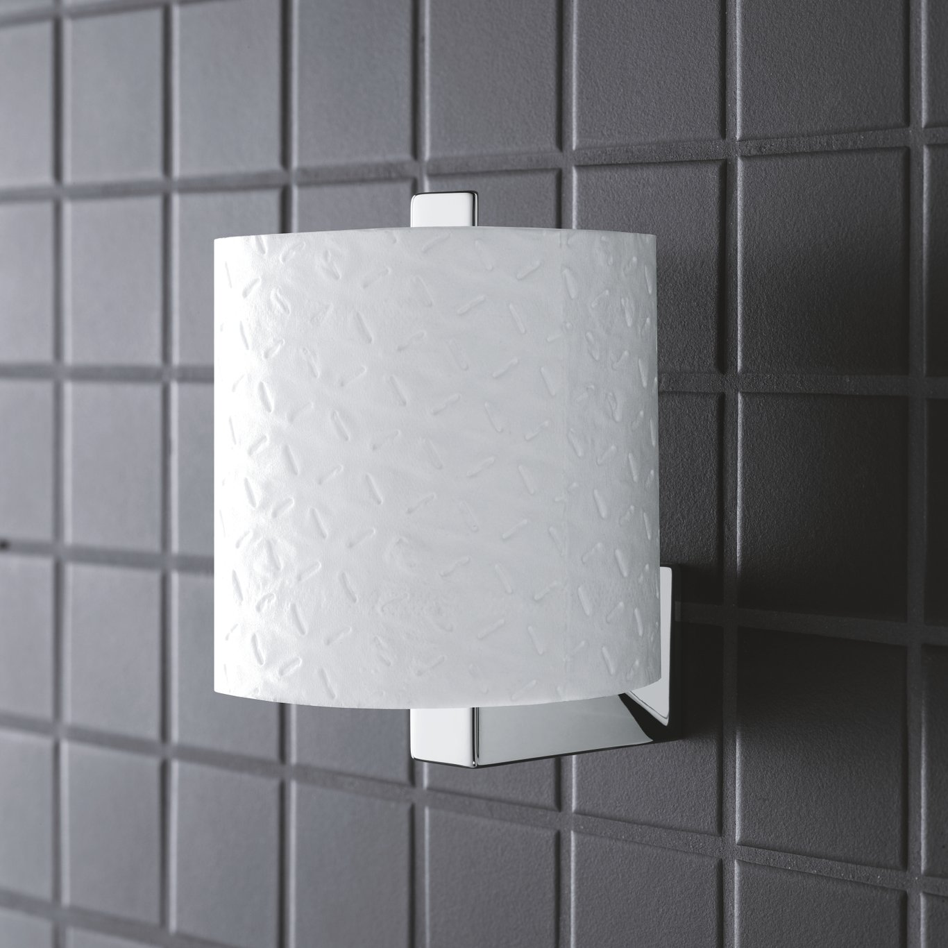GROHE SELECTION CUBE RESERVE PAPIRHOLDER KROM