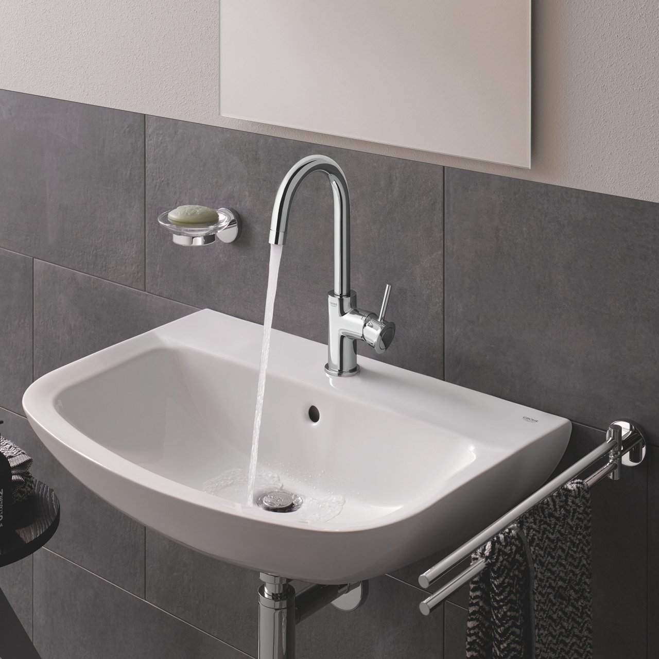 GROHE START CLASSIC L SERVANTBATTERI M/POP-UP KROM GROHE START CLASSIC L SERVANTBATTERI M/POP-UP KROM