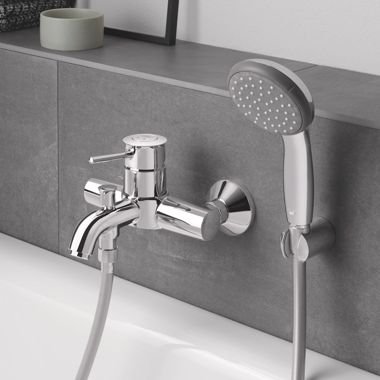 GROHE START CLASSIC KAR- OG DUSJBATTERI KROM GROHE START CLASSIC KAR- OG DUSJBATTERI KROM