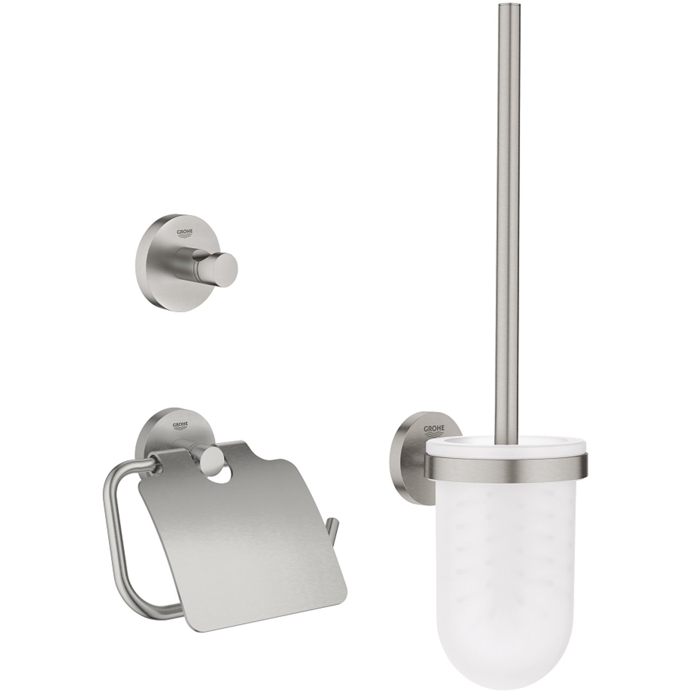 GROHE ESSENTIALS TILBEHØRSSETT 3 I 1 SUPERSTEEL GROHE ESSENTIALS TILBEHØRSSETT 3 I 1 SUPERSTEEL