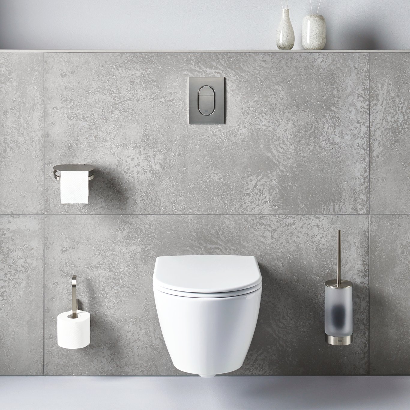 GROHE ARENA COSMOPOLITAN SMALL TRYKKPLATE SUPERSTEEL GROHE ARENA COSMOPOLITAN SMALL TRYKKPLATE SUPERSTEEL
