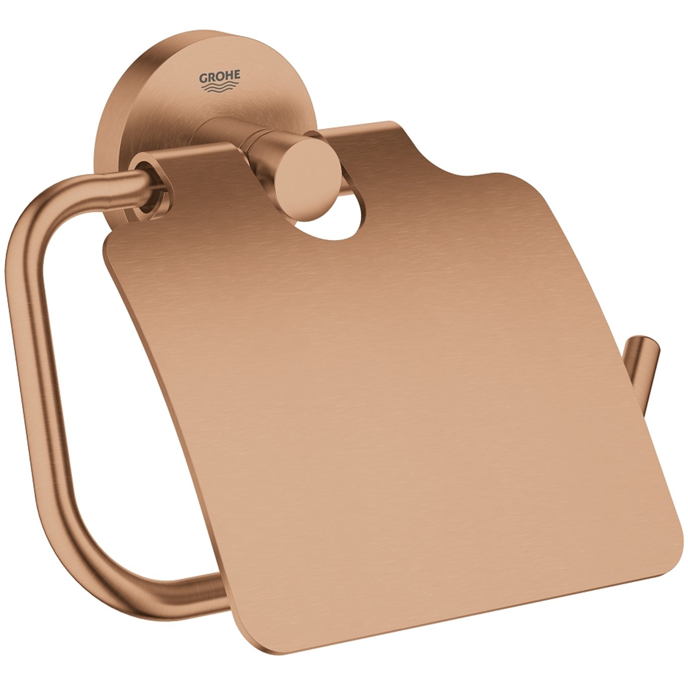 GROHE ESSENTIALS TOALETTRULLHOLDER M/LOKK BØRSTET WARM SUNSET GROHE ESSENTIALS TOALETTRULLHOLDER M/LOKK BØRSTET WARM SUNSET